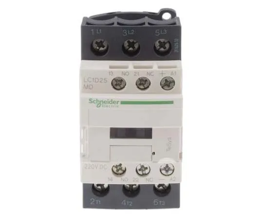 63-7791-61　Schneider Electric 3 Pole Contactor, 25 A, 230 V dc Coil, TeSys D, 3NO　LC1D25MD
