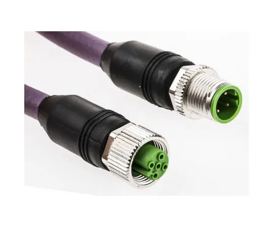 63-7997-05　Murrelektronik Limited, 7000 Series, Straight M12 to Straight M12 Cable assembly, 5m Cable　7000-44001-8400500