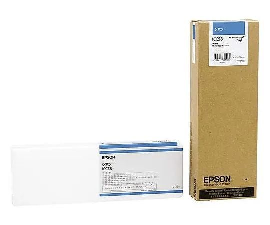 61-0514-02　［Discontinued］Epson Genuine Ink Cartridge (Cyan)　ICC58