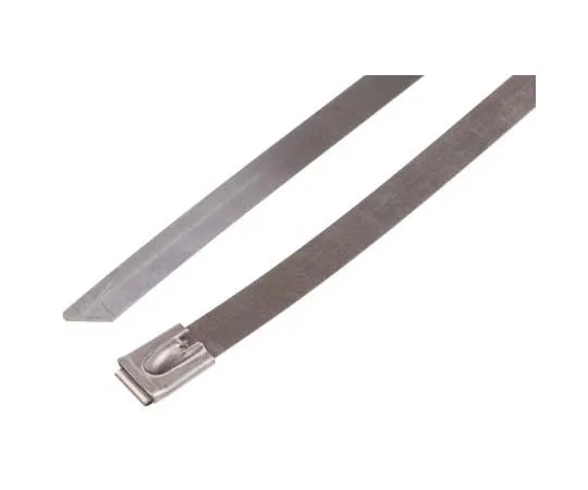 63-7790-58　RS Metallic 316 Stainless Steel Roller Ball Cable Tie, 920mm x 12 mm　743-6396