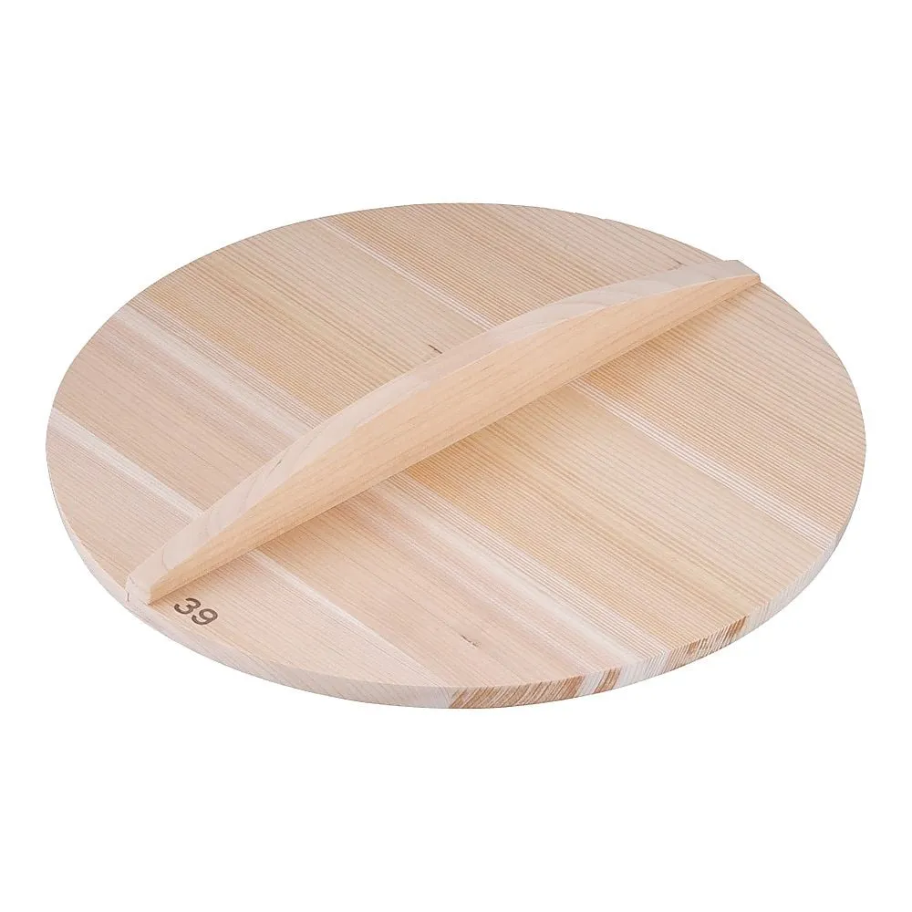 62-6342-22　Thick Sawara Wooden Cover (For Iron Gyoza Hot Pot 36 cm) for 39 cm