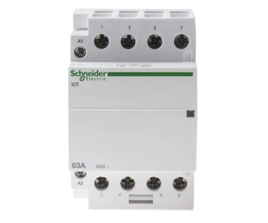 63-7989-05　Schneider Electric 4 Pole Contactor, 63 A, 230 V ac Coil, Acti 9, 4NO　A9C20864