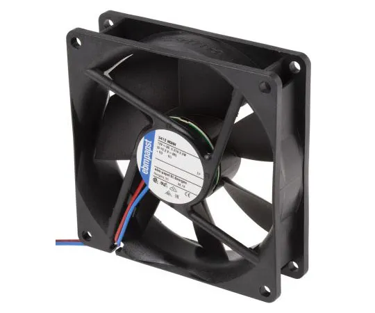 63-8031-19　ebm-papst 3412N Series Axial Fan, 92 x 92 x 25mm, 102m³/h, 3.2W, 12 V dc　3412NGHH