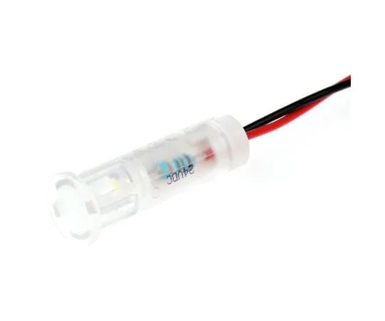 63-7977-67　Apem White Indicator, Lead Wires Termination, 24 V dc, 8mm Mounting Hole Size　QS83XXW24