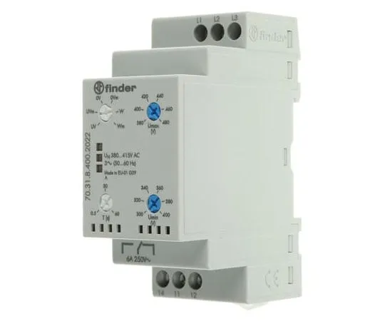 63-7983-65　Finder 70 Series Voltage Monitoring Relay With SPDT Contacts, 380 → 415 V, 3 Phase　70.31.8.400.2022