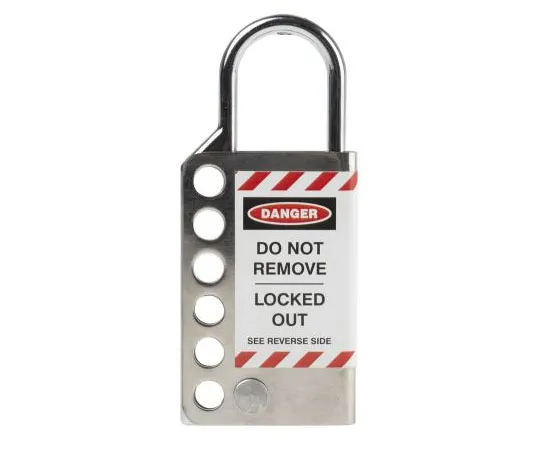 63-8045-69　6 Lock, 5mm Shackle Stainless Steel Sheet Hasp Lockout　862-5155