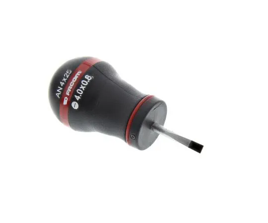 63-7973-12　Facom Slotted Stubby Screwdriver 0.8 x 4 mm Tip 25 mm　AT4X25