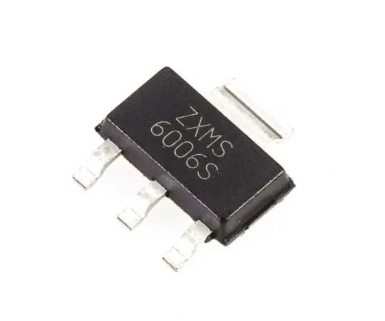 63-7779-44　ZXMS6006SGTA N-Channel MOSFET, 2.8 A, 60 V IntelliFET, 3 + Tab-Pin SOT-223 Diodes Inc　ZXMS6006SGTA