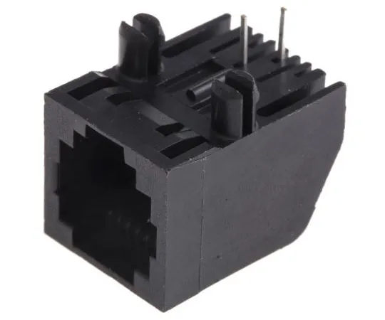 63-7979-38　TE Connectivity 6P2C Way Right Angle Through Hole UTP RJ11 Jack　5555165-5