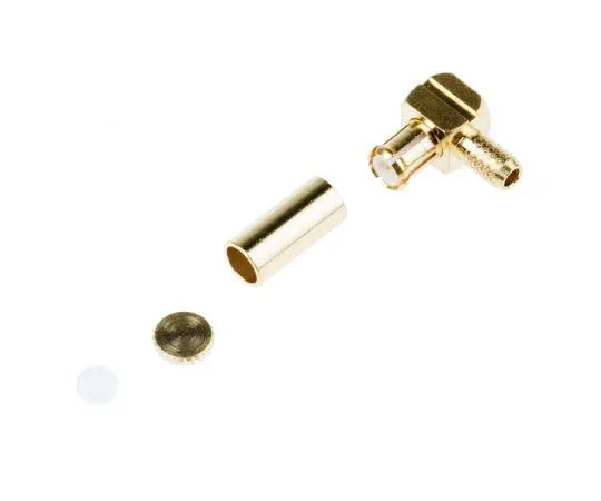 63-7779-77　RS PRO Right Angle Cable Mount MCX Connector Plug, 50Ω Impedance, Crimp Termination, 0 → 6GHz, RG174/U cable type　738-5799