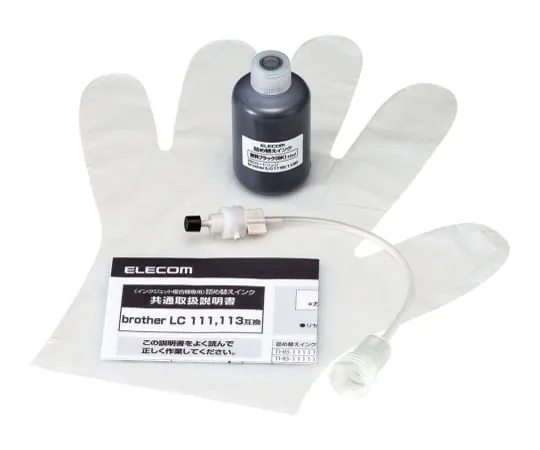 62-2049-88　［Discontinued］Refill Ink Black for Brother LC 111/LC 113　THB-111113BK4