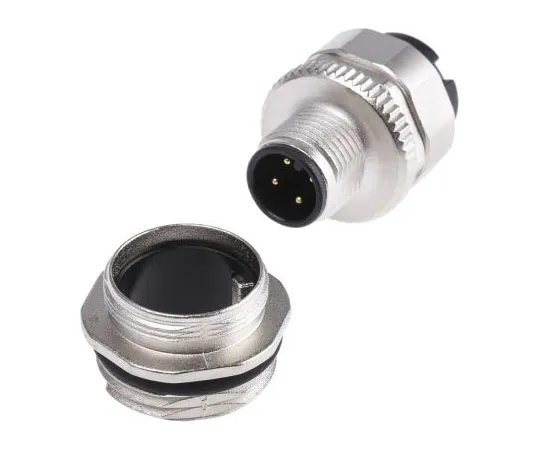 63-8009-23　Binder 713, 763 Series M12 Cable Mount Connector, 4 contacts Socket　99-0431-500-04