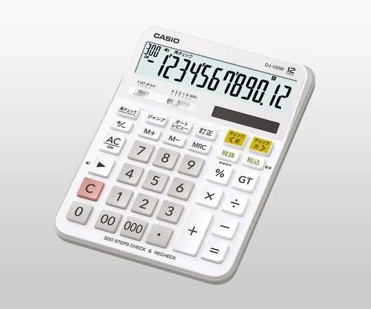 1-9604-11　［Discontinued］Double Calculation Check Calculator　DJ-120W-N