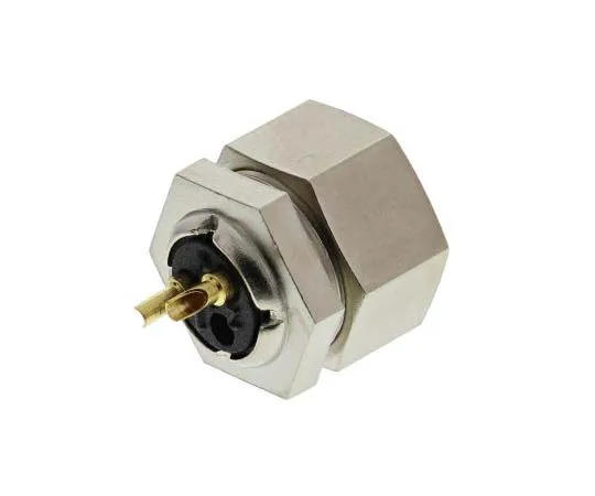 63-7775-21　Binder 711 Series Subminiature Panel Mount Connector, 2 contacts Socket　09-0074-00-02