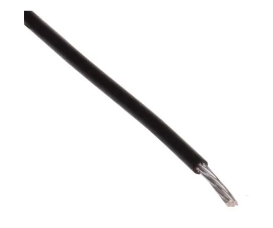 63-8037-91　RS PRO PTFE Equipment Wire 0.12 mm² CSA, Black 100m Reel　841-7181