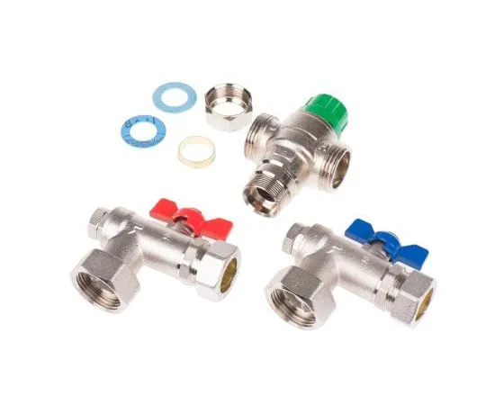 63-7993-12　Reliance Brass Ausimix Thermostatic Mixing Valve, 22mm　HEAT110785