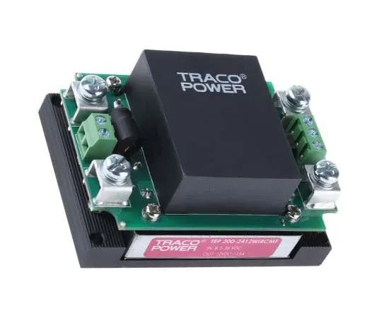 63-7804-15　TRACOPOWER TEP 200WIR 180 → 240W Isolated DC-DC Converter Chassis Mount, Voltage in 8.5 → 36 V dc,　TEP 200-2412WIRCMF