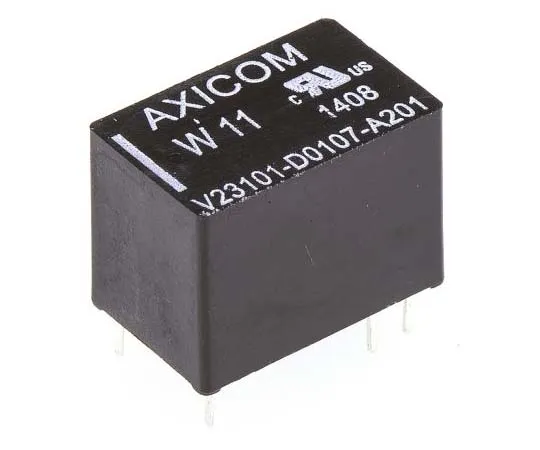 63-7750-58　TE Connectivity SPDT Non-Latching Relay PCB Mount, 24V dc Coil, 1A　V23101D 107A201