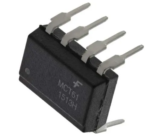 63-7812-46　ON Semiconductor, MCT61 DC Input Transistor Output Dual Optocoupler, Through Hole, 8-Pin DIP　MCT61