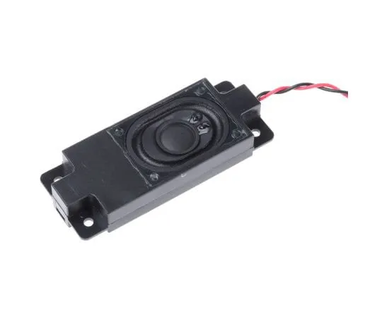 63-8022-92　RS PRO 8Ω 4W Miniature Speaker, 400mm Lead Length 80 x 31.1 x 14.9mm (LxWxD)　817-9135