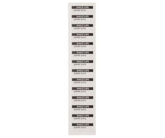 63-7809-20　RS PRO Adhesive Pre-Printed Adhesive Label-Shelf Life-. Quantity: 140　758-7958
