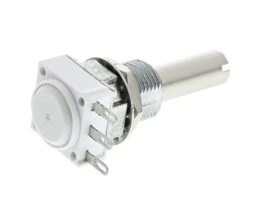 63-7986-96　Vishay 1 Gang Rotary Cermet Potentiometer with a 6 mm Dia. Shaft, 1kΩ, ±10%, 1W, Logarithmic P11S1V0FLSY00102KL　P11S1V0FLSY00102KL