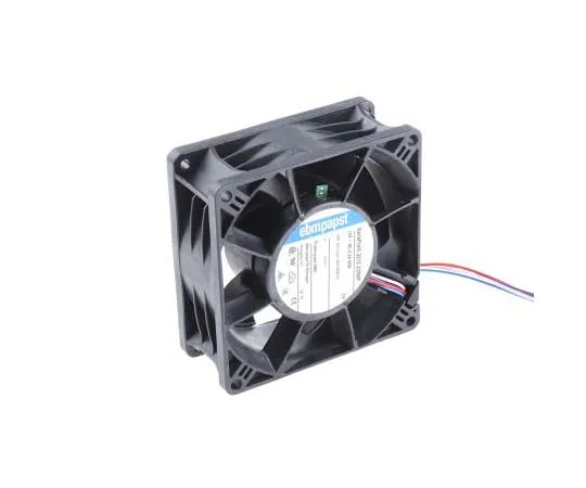 63-7798-82　ebm-papst 3200J Series Axial Fan, 92 x 92 x 38mm, 280m³/h, 50W, 12 V dc　3212J/2H4P