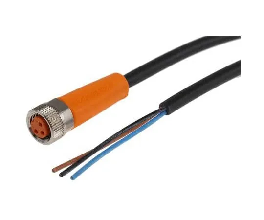 63-7782-87　ifm electronic M8 3-Pin Female Cable for *** with Sensors and Actuators　EVC141
