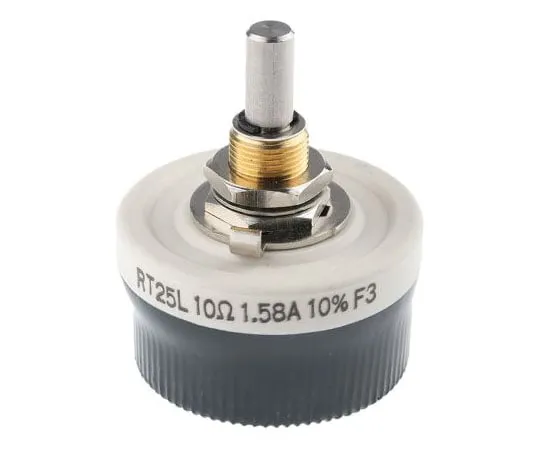 63-7982-95　Vishay 25W Wirewound Rheostat, 10Ω, ±10%　RT025AS10R0KB