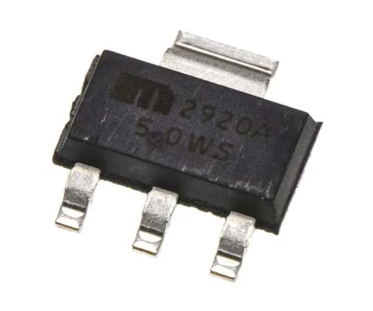 63-7767-03　Microchip MIC2920A-5.0WS-TR, LDO Regulator, 400mA, 5 V, ±4% 3+Tab-Pin, SOT-223　MIC2920A-5.0WS-TR