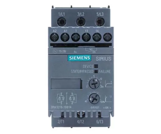 63-7795-62　Siemens 17.6 A Soft Starter 3RW30 Series, IP20, 7.5 kW　3RW3018-1BB14