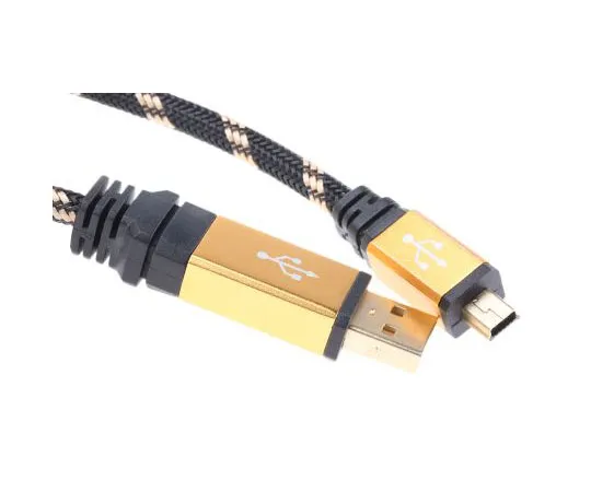 63-8021-35　Roline USB 2.0, Male USB A to Male Mini USB B, 0.8m USB Cable　11.02.8821-10