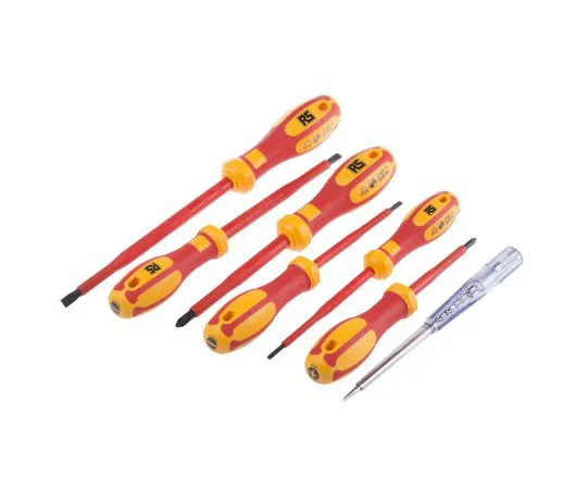 63-8052-61　RS Pro VDE Phillips, Slotted Screwdriver Set 7 Piece　875-5812