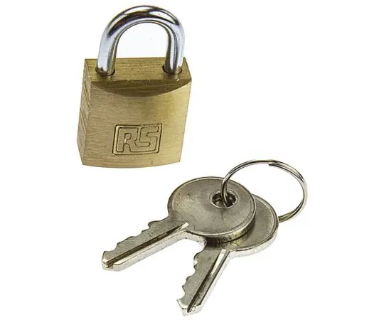 63-7970-74　RS PRO 20mm Brass Key Padlock　781-5994