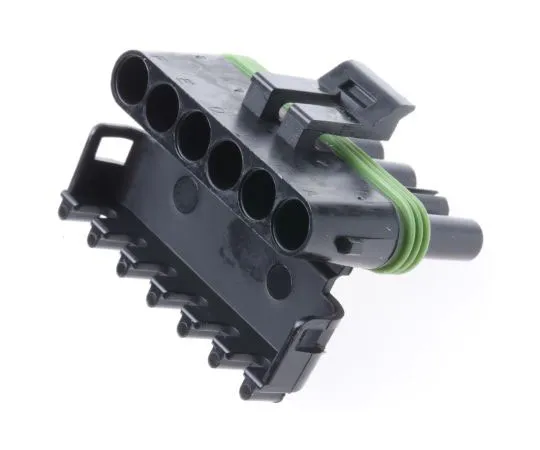 63-8001-18　Delphi Weather-Pack Series, 6 Way Cable Mount Socket Connector　12015799