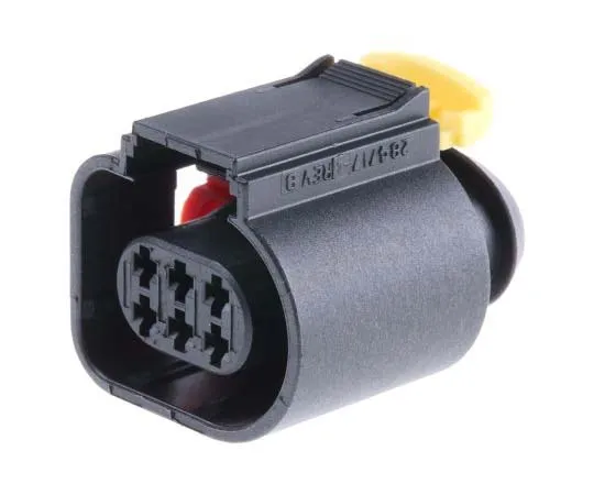 63-7752-55　TE Connectivity Micro Timer II Series, 2 Row 6 Way Cable Mount Socket Housing　284716-4