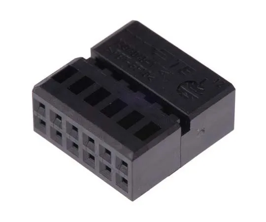 63-7752-90　TE Connectivity Micro Quadlock System Series, 2 Row 12 Way Cable Mount Plug Housing, with Crimp Termination Method　1394048-1