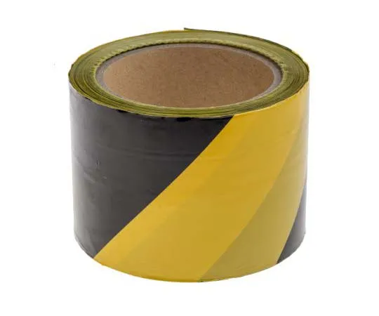 63-7816-03　Barricade tape,Black/Yellow, 75mmx100m　763-2109