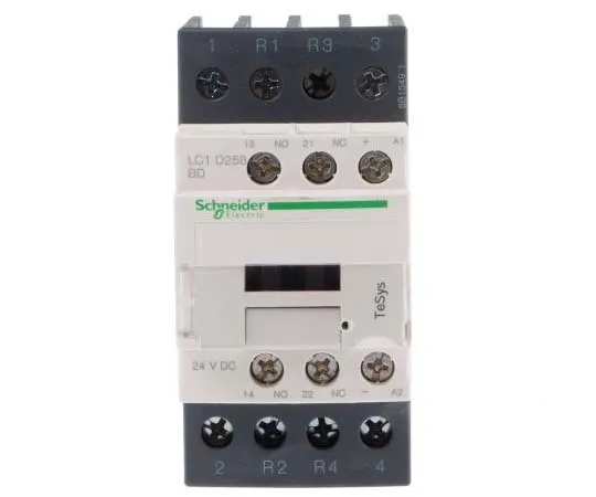 63-7791-52　Schneider Electric 4 Pole Contactor, 40 A, 24 V dc Coil, TeSys D, 2NO/2NC　LC1D258BD