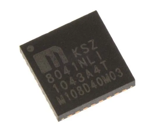 63-7766-79　Microchip KSZ8041NLI-TR, IEEE 802.3, IEEE 802.3u Ethernet Transceiver, 3.3 V, 32-Pin QFN　KSZ8041NLI-TR