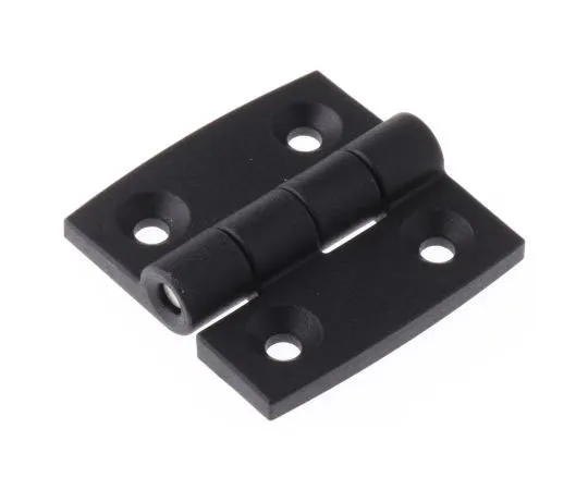 63-7956-91　RS PRO Matte Glass Reinforced Nylon PA, Stainless Steel Square Hinge with a Knurled Pin Screw, 30mm x 30mm x 3mm　770-3006