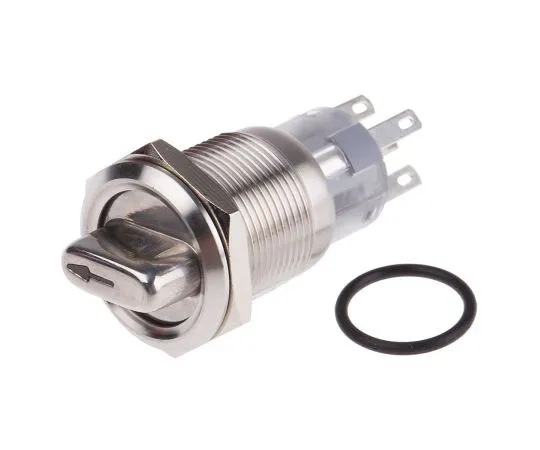 63-8053-82　RS PRO, 2 Position on-on Rotary Switch, 5 A @ 250 V ac, Quick Connect, Solder　877-1965