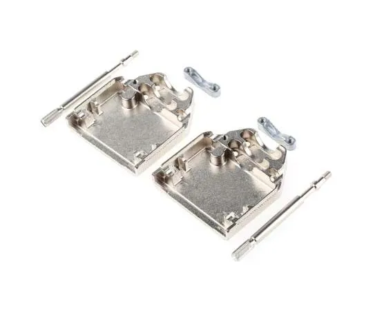 63-7783-99　Amphenol FCI 8655MH Series Die Cast Zinc D-sub Connector Backshell, 15 Way, Strain Relief　8655MH1512LF