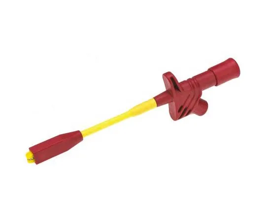 63-7797-54　Hirschmann Test & Measurement 20A Red Grabber Clip, 1kV Rating - 8.3mm Tip Size, 4mm Probe Socket Size　972308101