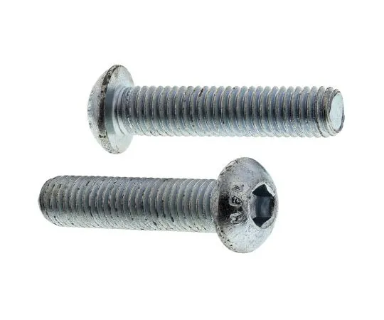 63-8028-33　RS PRO M8 x 35mm Hex Socket Button Screw Bright Zinc Plated Steel　822-9209