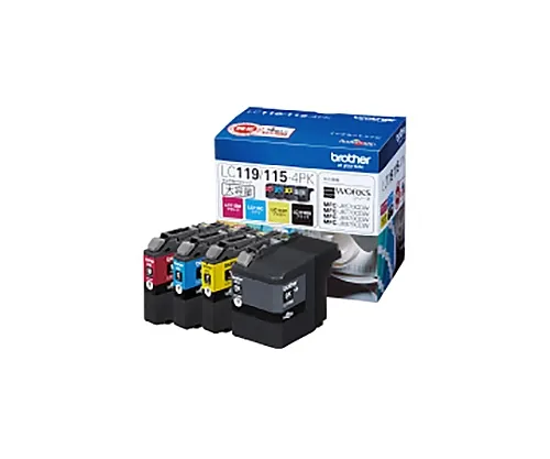 61-0516-46　［Discontinued］Brother Genuine Ink Cartridge　LC119/115-4PK