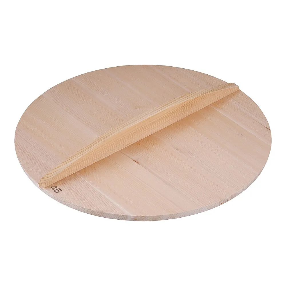 62-6342-24　Thick Sawara Wooden Cover (For Iron Gyoza Hot Pot 42 cm) for 45 cm