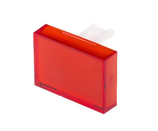 63-7793-67　Red Rectangular Push Button Lens for use with SD16 Series　745-2584