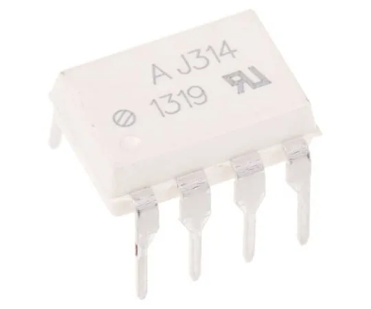 63-8024-85　Broadcom, HCPL-J314-000E DC Input IGBT Gate Drive, MOSFET Output Dual Optocoupler, Through Hole, 8-Pin DIP　HCPL-J314-000E