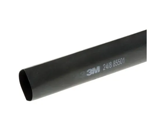 63-8013-86　3M Black Heat Shrink Tubing 24mm Sleeve Dia. x 1m Length, GTI-3000 Series 3:1 Ratio　GTI24/8